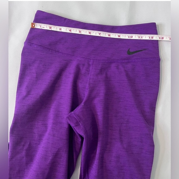 NIKE Dri-Fit Purple Running Capri Cropped Leggings Pants Womens Size Small - Picture 5 of 11